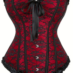 Strapless Corset Bustier Lace Up Body Shaper Women's Lingerie