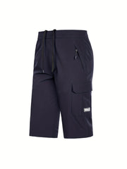 Men's Rapid Dry Pocket Cargo Shorts - Comfy Drawstring Shorts