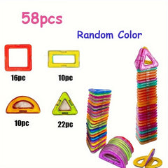 58pcs Magnetic Building Blocks Creative Construction Toy