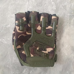 Half Finger Military Paintball Gloves Anti Skid