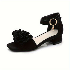 Girls Open Toe High Heel Sandals Lightweight Dress Shoes for Party