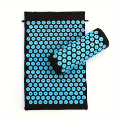 3pc Yoga Acupressure Massage Mat Pillow Bag Set