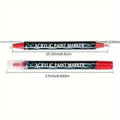 Waterproof Double-Headed Marker Set 12-24-36