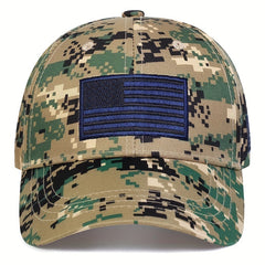 Camouflage Baseball Cap Army American Flag Embroidery Sun Hat