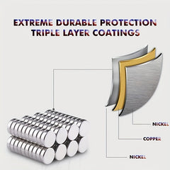 10pcs Neodymium Magnets for Crafts Science Projects Office Use