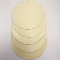 5pcs 6in 8in Wooden Circles Blank Round Wooden Chips For DIY Crafts