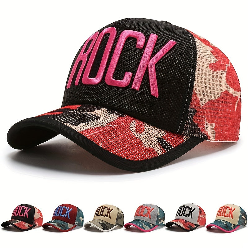 Men's Hip Hop Embroidered Baseball Cap Summer Mesh Couple Cap