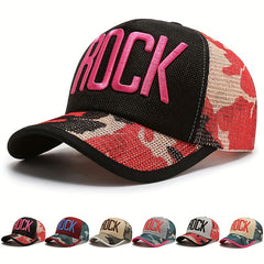 Men's Hip Hop Embroidered Baseball Cap Summer Mesh Couple Cap