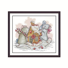 Animal Mouse Embroidery Starter Kit for Beginners DIY Handwork