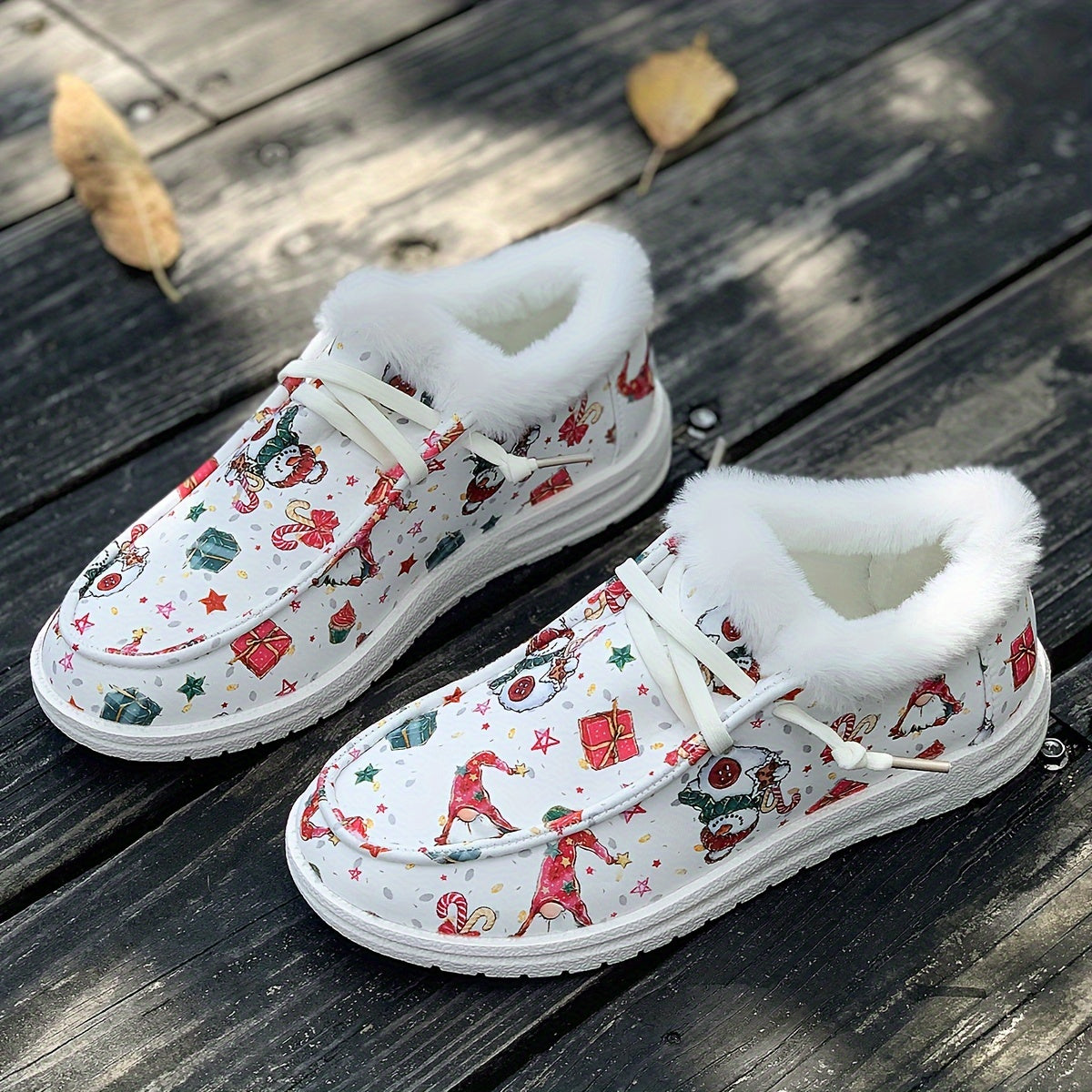 Christmas Snow Boots for Women - Dwarf & Snowman Designs - Warm