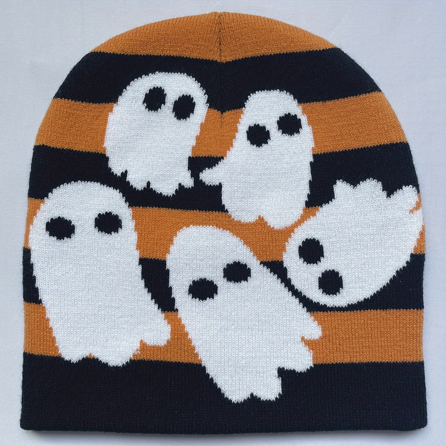 Fashionable Windproof Knit Beanie Hat Pirate Cartoon Embroidery