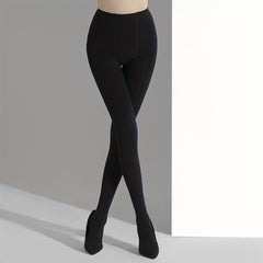 High Waist Opaque Tights Smooth Stretch Pantyhose