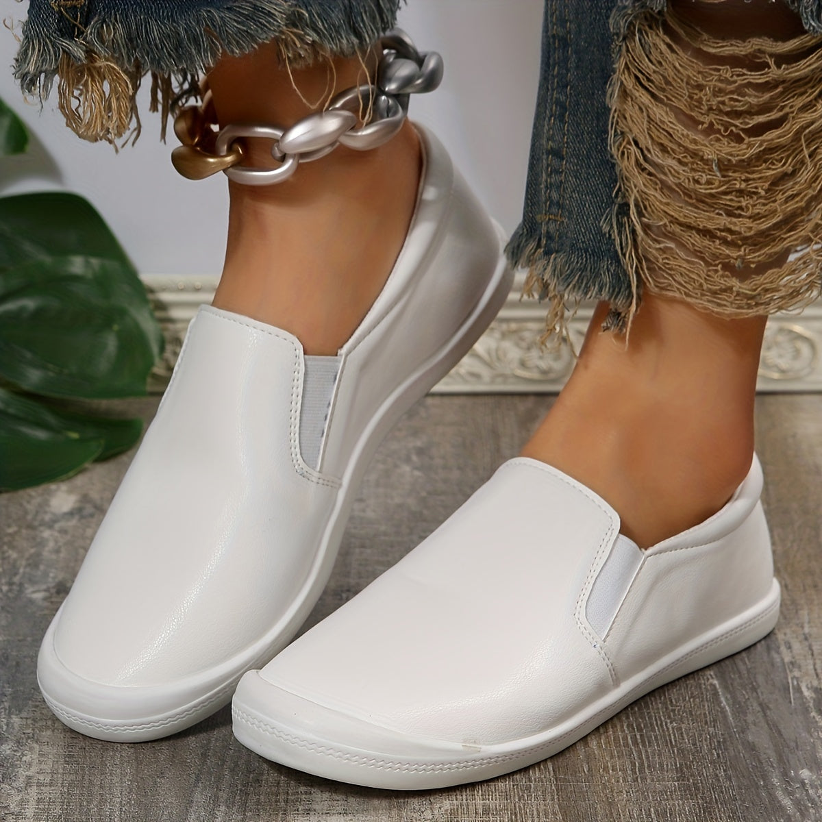 Women's Casual Slip On Flats Comfy Shoes