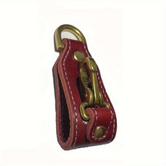 Leather Waist Hanging Belt Keychain for Outdoor Camping Hiking