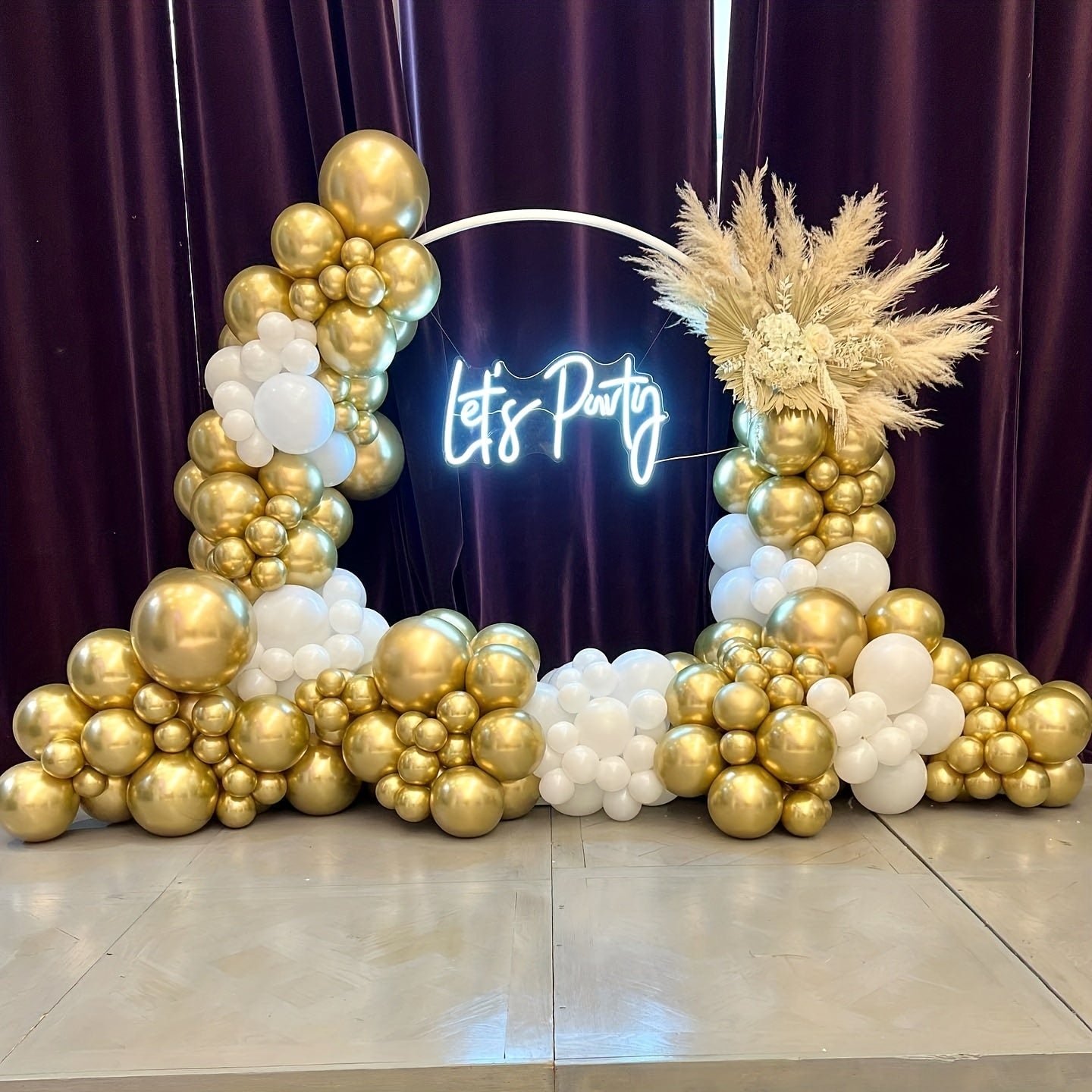 68pcs Golden Balloons Garland Arch Kit 12-72 cm Sizes