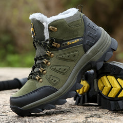 Men's Warm Anti-skid Snow Boots Thermal Hiking Shoes