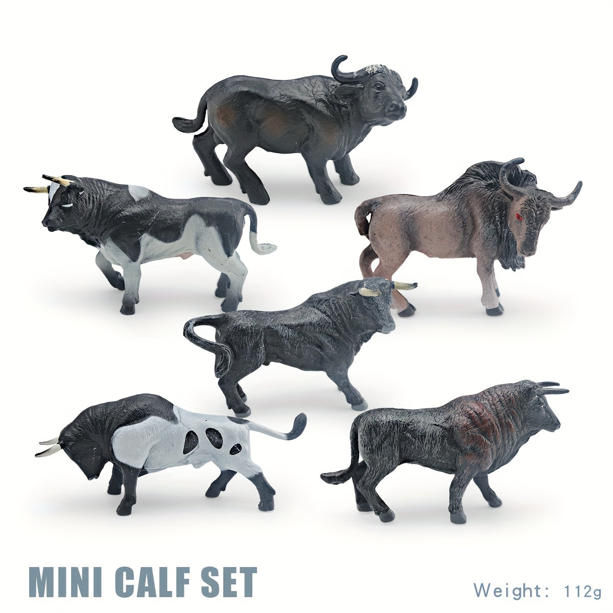 Wild Animal Figurine Set Mixed PVC for Kids' Cognitive Development