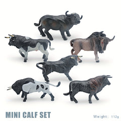 Wild Animal Figurine Set Mixed PVC for Kids' Cognitive Development