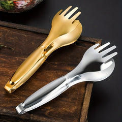 Stainless Steel Serving Tongs for Barbecue Fruit Bread Salad - Buffet Essential