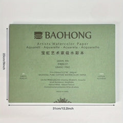 140LB Watercolor Paper Block, 20 Sheets, 300GSM