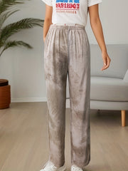 Tie Dye Lounge Pants Soft Elastic Waistband Womens Sleepwear