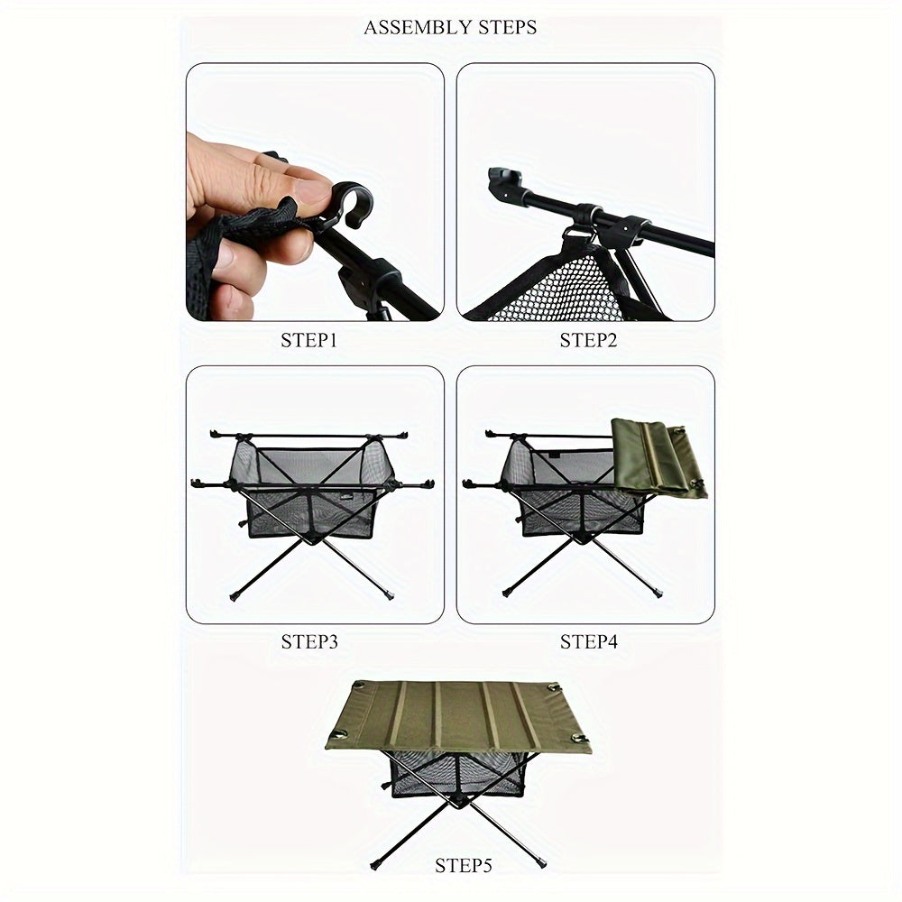Under Table Hanging Mesh Pouch Organizer Camping Equipment