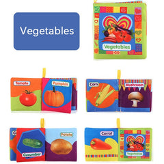3D Baby Cloth Book Animal Number Cognition Toy