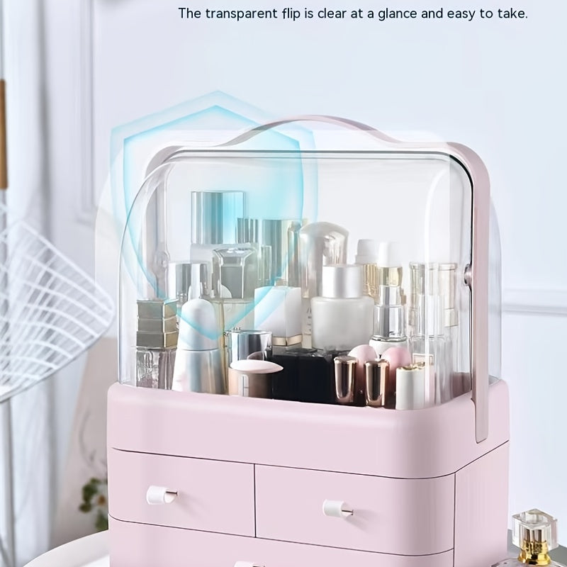Large Capacity Makeup Organizer with Storage Drawers