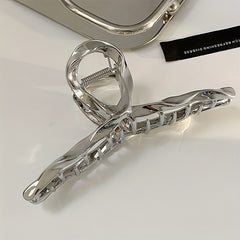 2pcs Metal Hair Claw Ponytail Holder Shark Claw Hair Accessories