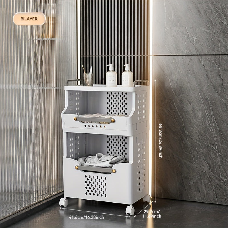 1pc Laundry Basket Clothes Storage Bathroom Decor