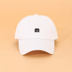 M Embroidery Baseball Cap Casual Sunscreen Dad Hat Breathable Sports Hats