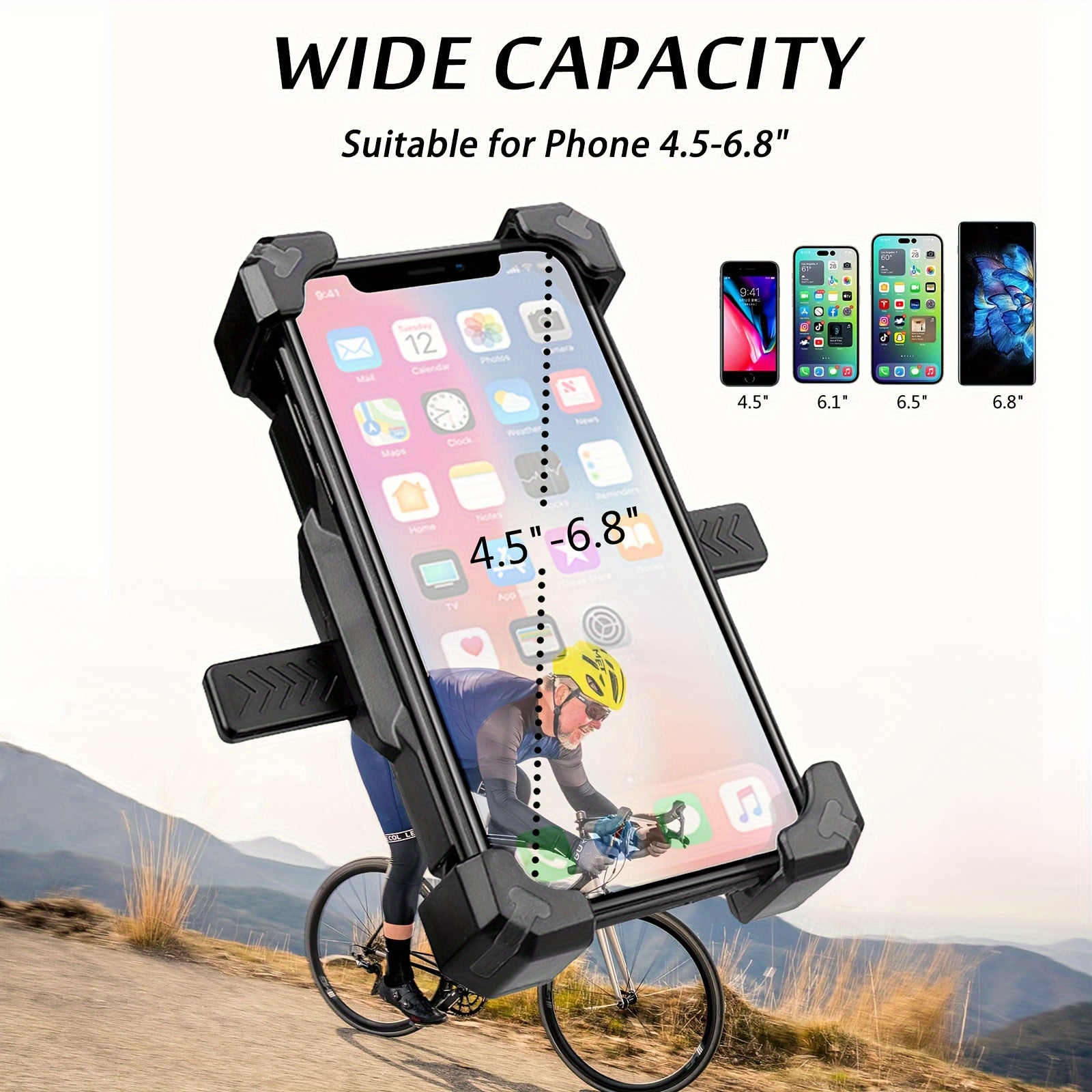 Bike Phone Mount Quick Release Holder for iPhone