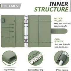 Budget Binder w/ Zipper Envelopes & Expense Sheets Money Organizer