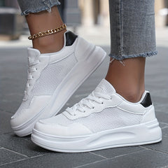 Breathable Mesh Skate Shoes Women's Low Top Sneakers