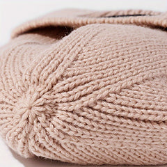 Windproof Knitted Hat With Goggles Winter Warm Hat