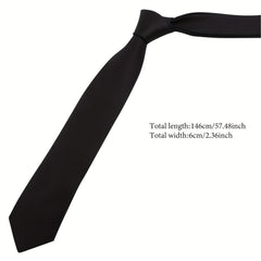 Solid Color Formal Necktie For Men - Party Tie