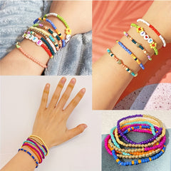 690pcs Solid Matte Rice Beads Jewelry Making