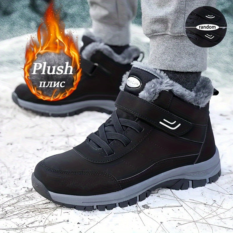 Women's Non Slip Fur Lined Snow Boots Thermal Winter Hiking Shoes