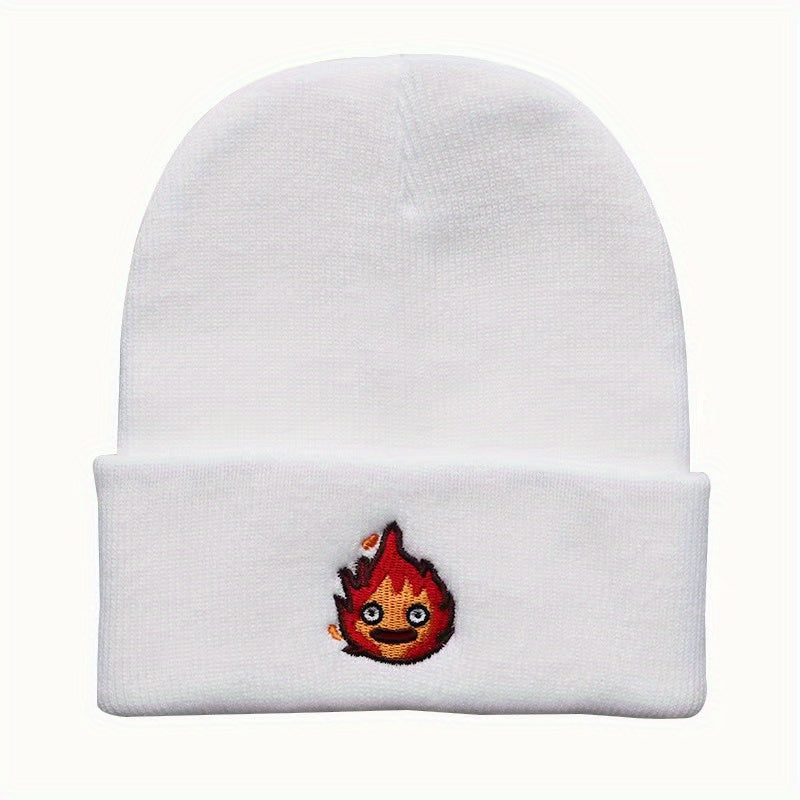 Anime Pattern Knit Beanie Hat Ear Protection