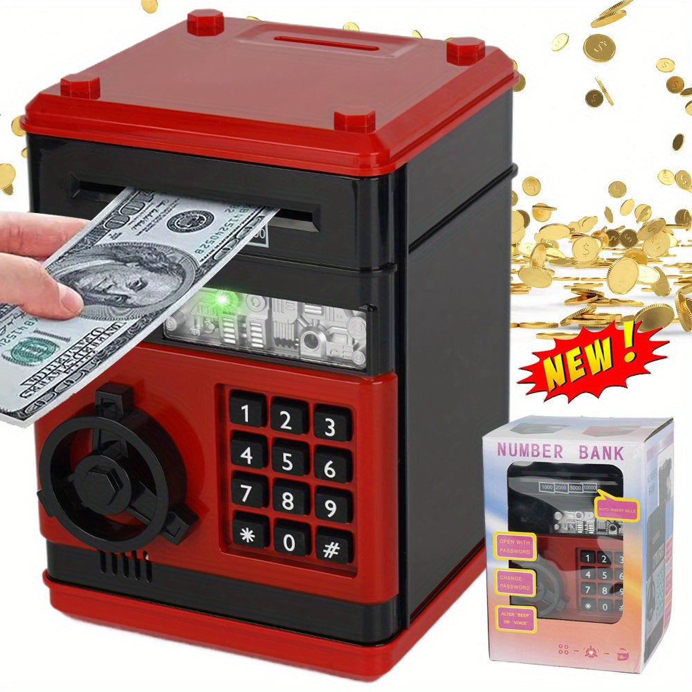 Money Box Safe Coin Money Safe ATM Coin Banks with Password Protection