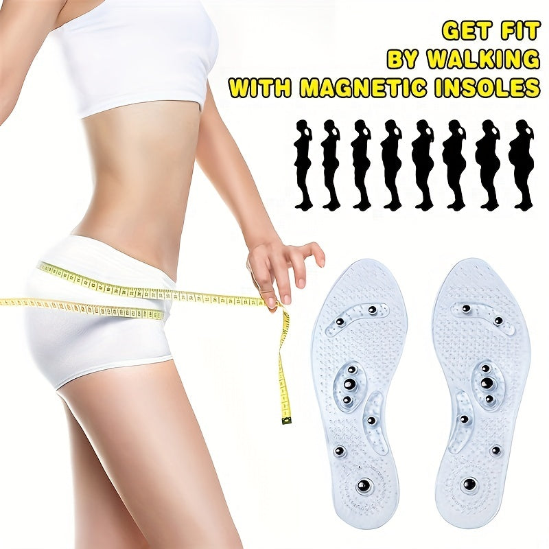 2pcs Acupressure Magnetic Massage Foot Therapy Pain Relief Insoles
