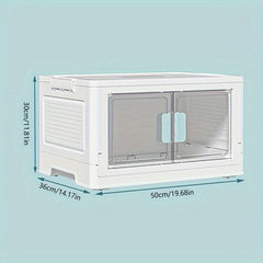 Folding Storage Box Household Transparent Finishing Box