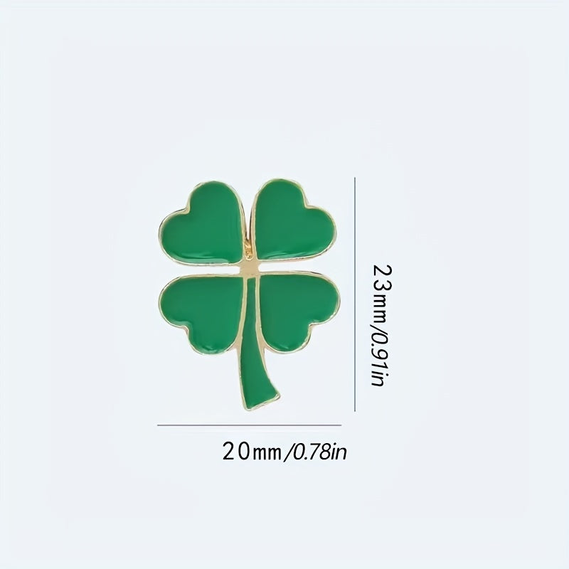 Shamrock Pin for Clothes Backpack Hat Party Gift Boys Girls