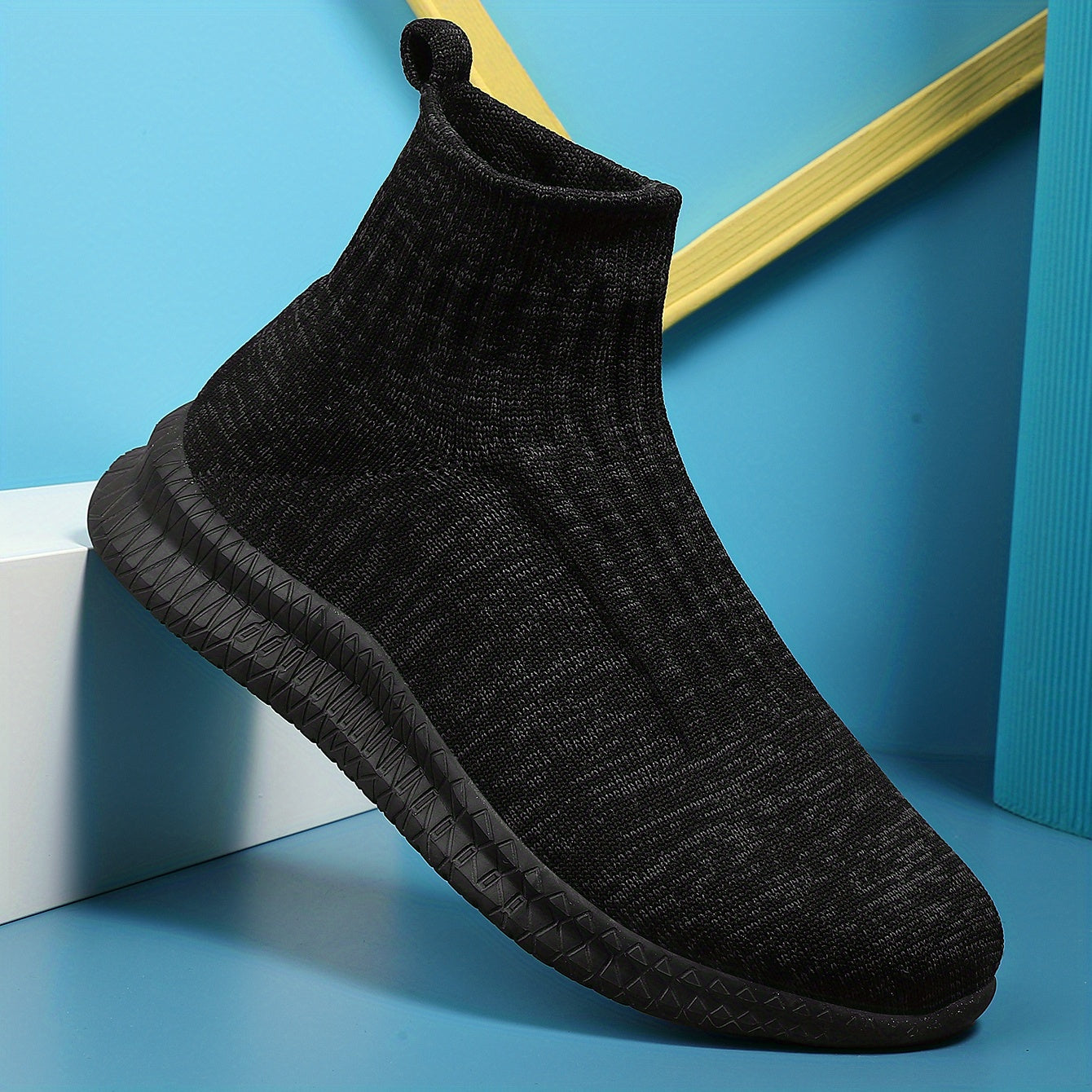 Men's Breathable Slip On Casual Shoes Lightweight Sock Shoes