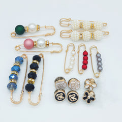 15pcs Brooch Pins Anti Exposure Safety Pins Ladies Clothing Accessories