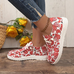 Women's Skate Shoes with Dwarf & Heart Pattern