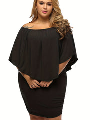 Off Shoulder Ruched Mini Dress