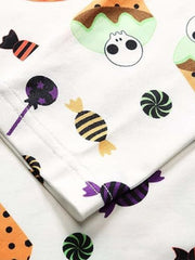 Halloween Casual Dress Women's Plus Graphic Print Long Sleeve Dress