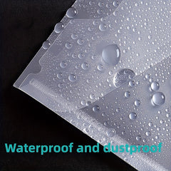 30pcs Large Capacity Student Folder Waterproof Button Transpa