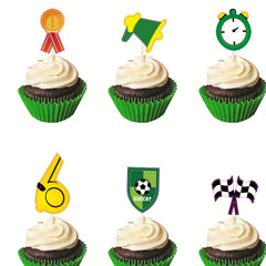 13pcs Sports Themed Cupcake Decorations for Boys' Birthday Party